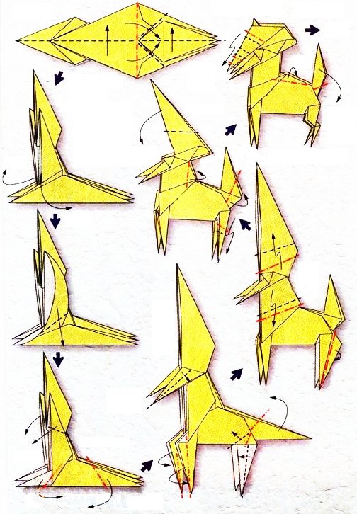 Origami du signe du zodiaque : le sagittaire archer
