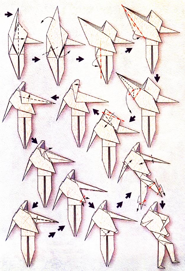 Origami du signe du zodiaque : le verseau