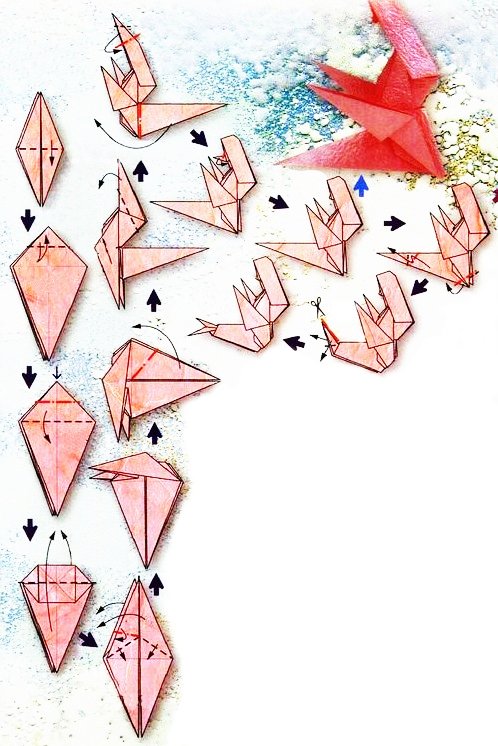 Origami du signe du zodiaque : la vierge, modèle 1