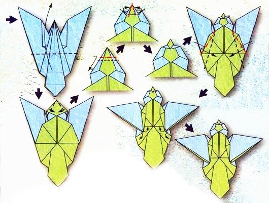Origami du signe du zodiaque : la vierge, modèle 2
